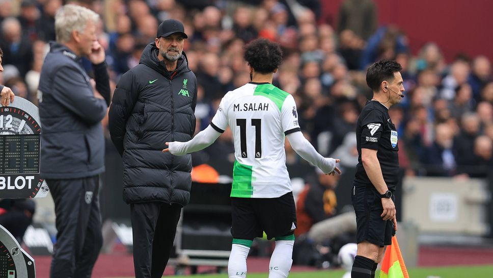 Играч на Уест Хам хвърли повече яснота относно случилото се между Клоп и Салах