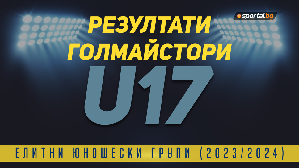 Резултати и голмайстори от 26-ия кръг на Елитната група до 17 години