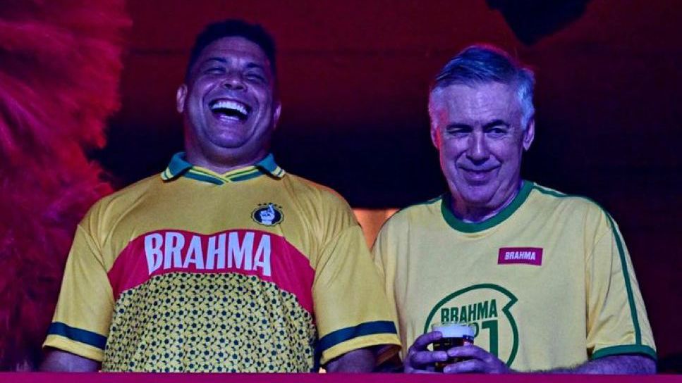 Анчелоти и Роналдо се забавляваха заедно на карнавала в Рио