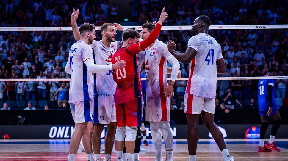 Франция с нова драматична победа във VNL
