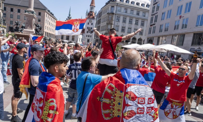 Бой между фенове и полиция на Евро 2024