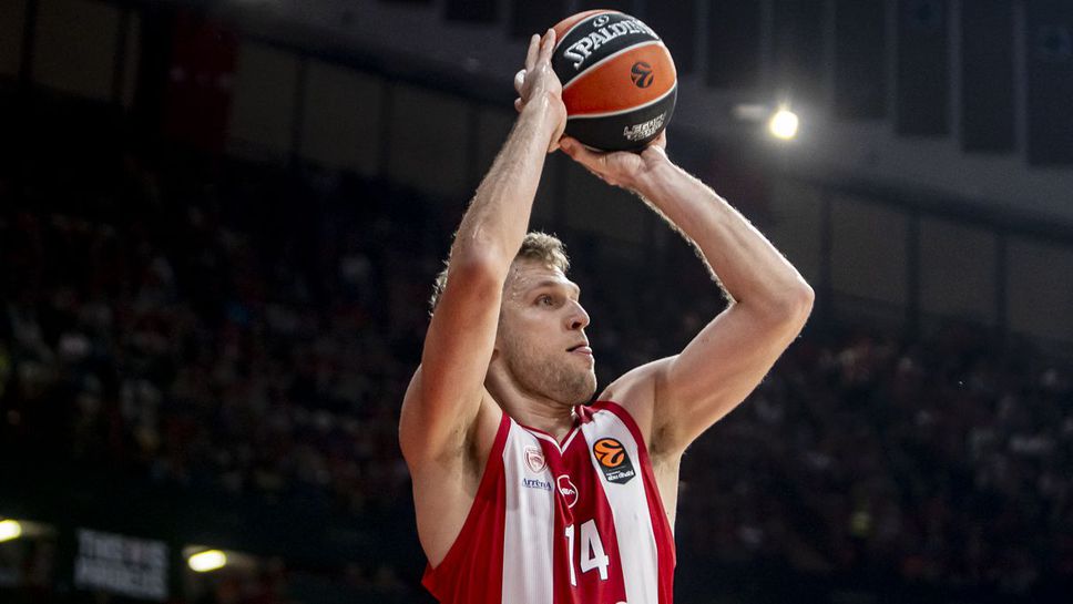 Очаквайте на живо: Везенков и Олимпиакос в суперсблъсък с Партизан в Пирея