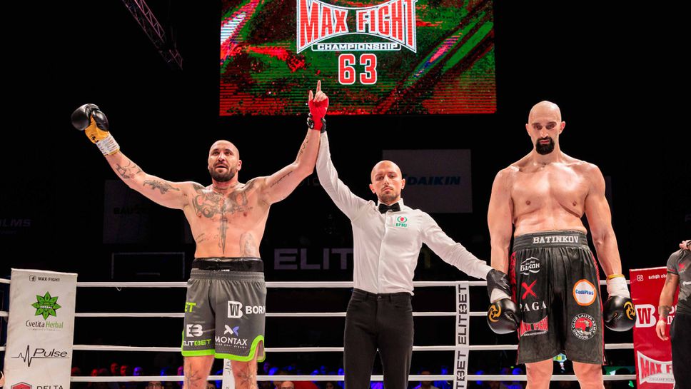 Ангел Русев спечели битката на гигантите на MAX FIGHT 63