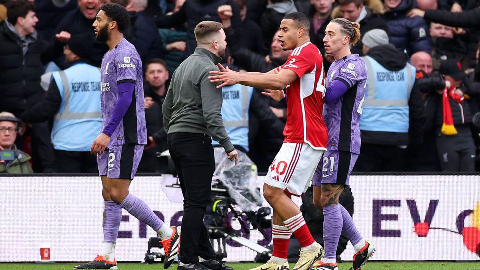 В Нотингам Форест недоволстват от решение на съдията на мача с Ливърпул