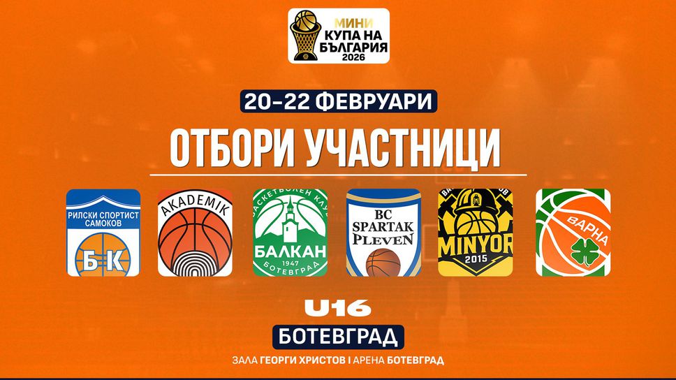 Мини Купа България 2026 съпътства Финалната осмица при мъжете