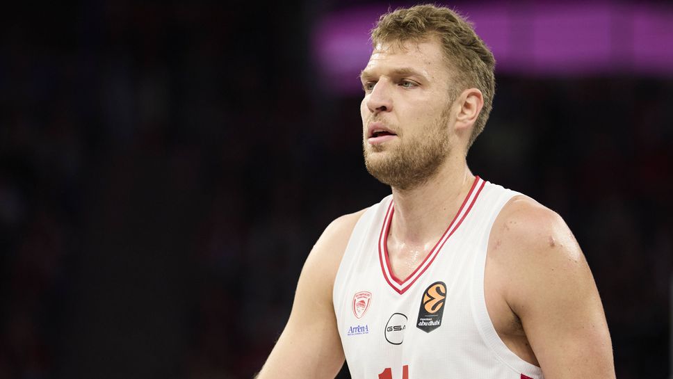 Очаквайте на живо: Везенков и Олимпиакос със сериозен тест в Милано, добра новина за гръцкия гранд