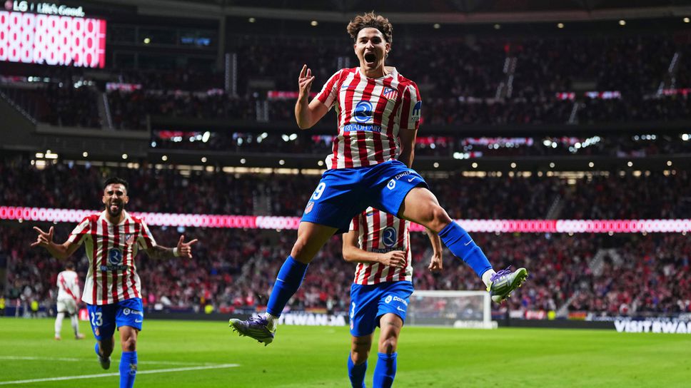 Хулиан Алварес измъкна Атлетико Мадрид в лудо дерби с Райо Валекано