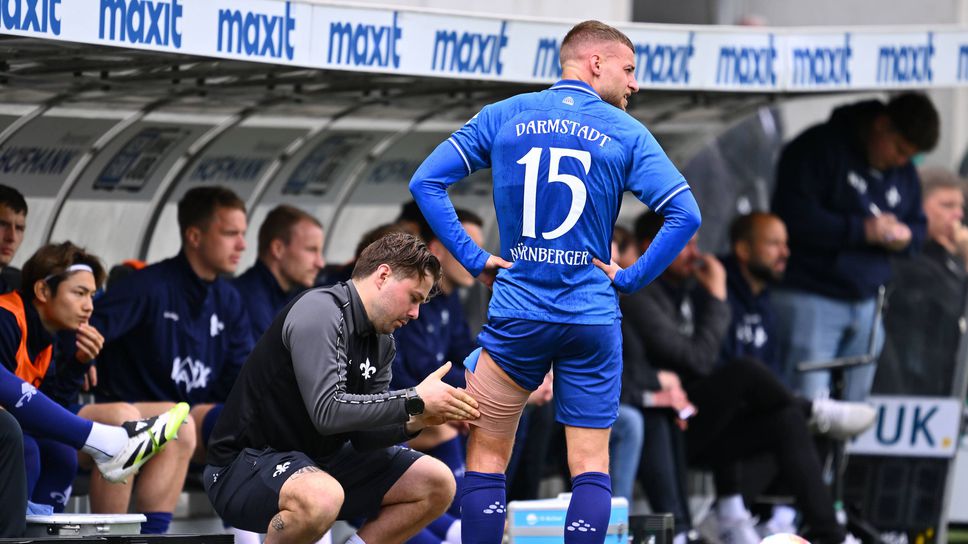 Фабиан Нюрнбергер се контузи във важен двубой на Дармщат