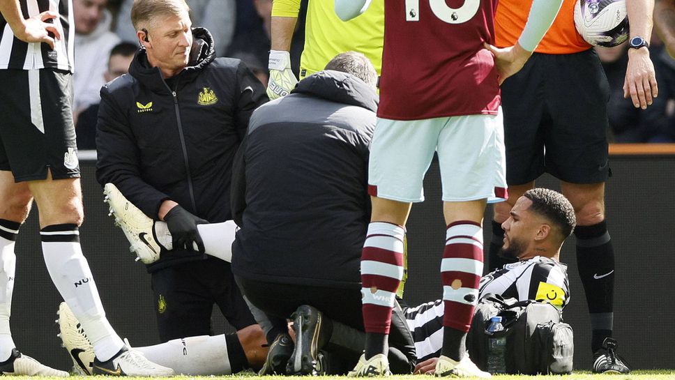 Капитанът на Нюкасъл с много тежка контузия