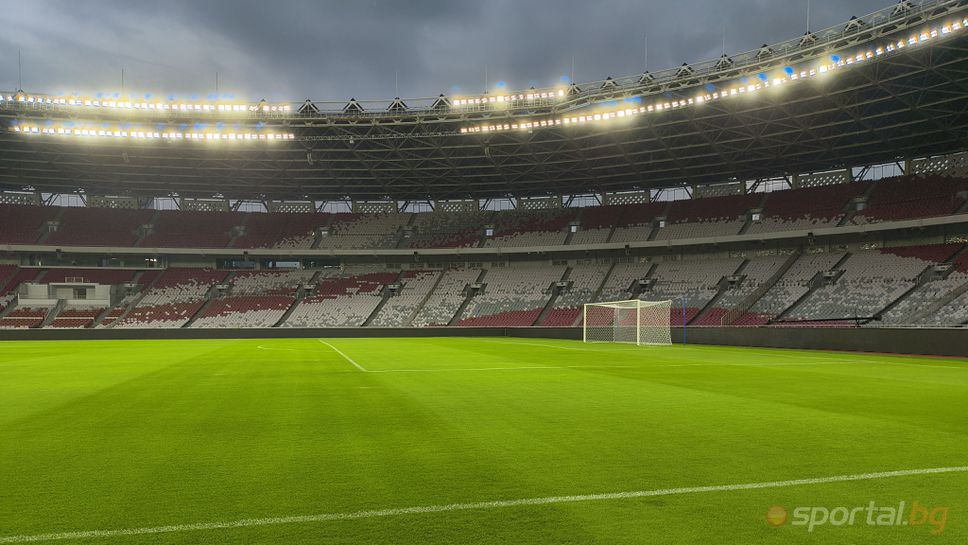 Индонезийски килим чака "лъвовете" на GBK