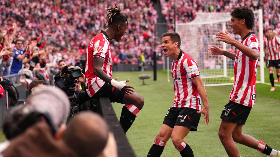 Нико Уилямс напомни за себе си с космически гол за Атлетик Билбао