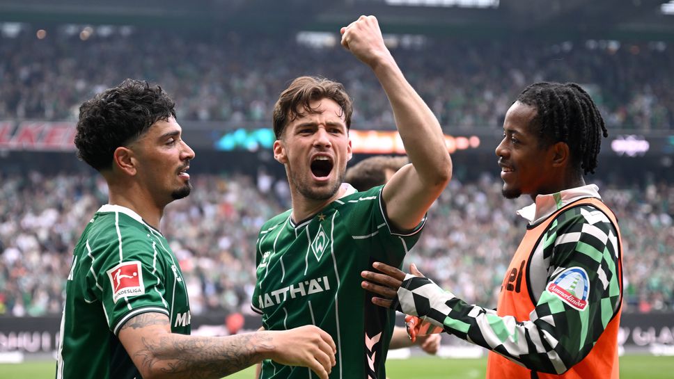 Вердер триумфира срещу Хамбургер ШФ в дербито на Севера