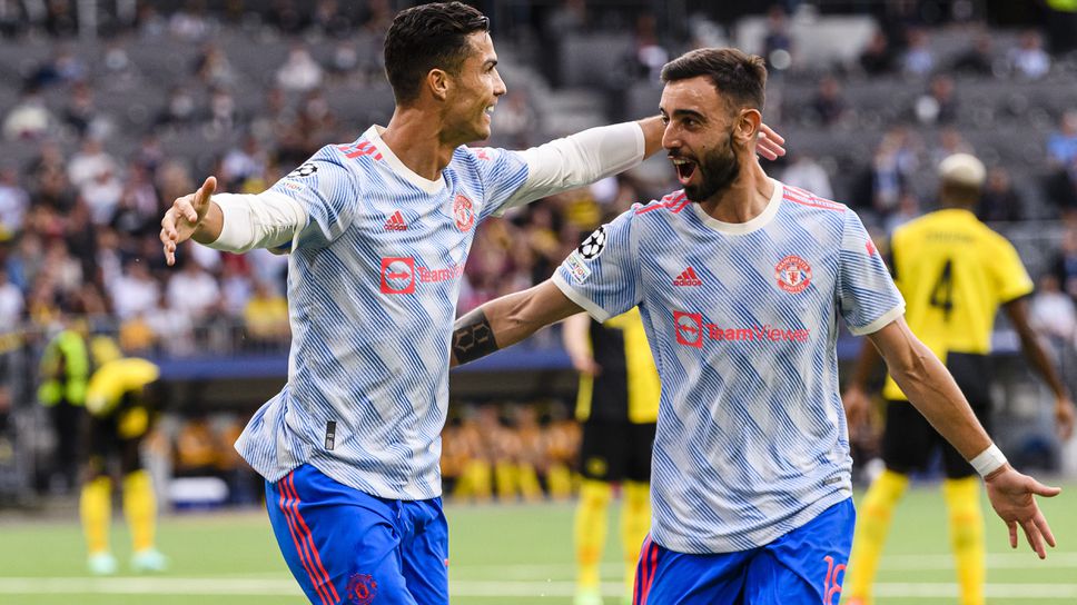 Бруно Фернандеш изравни Кристиано Роналдо по голови приноси в Премиър лийг