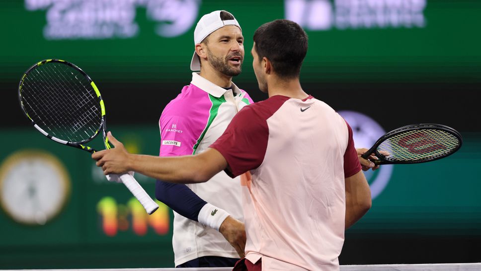 Очаквайте на живо: Григор Димитров и Карлос Алкарас за седми път на корта