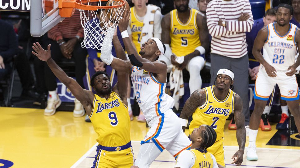 Лейкърс без звездите си катастрофира тежко срещу шампиона Оклахома