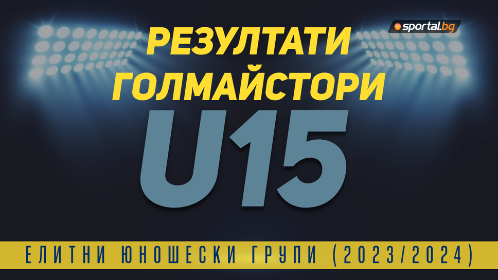 Резултати и голмайстори от 24-тия кръг на Елитната група до 15 години
